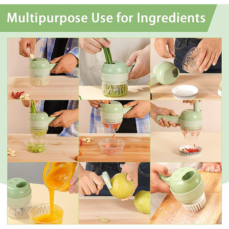 QuickPrep | 4 in 1 Electric Veggie Cutter - Image 2